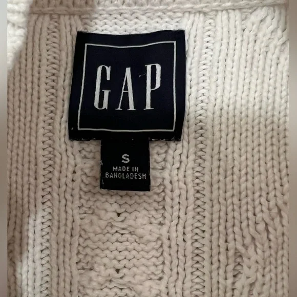 Cable Knit Sweater - Vintage GAP - White knit - Picture 7 of 8